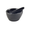 Polished Black Granite Mortar And Pestle for spice